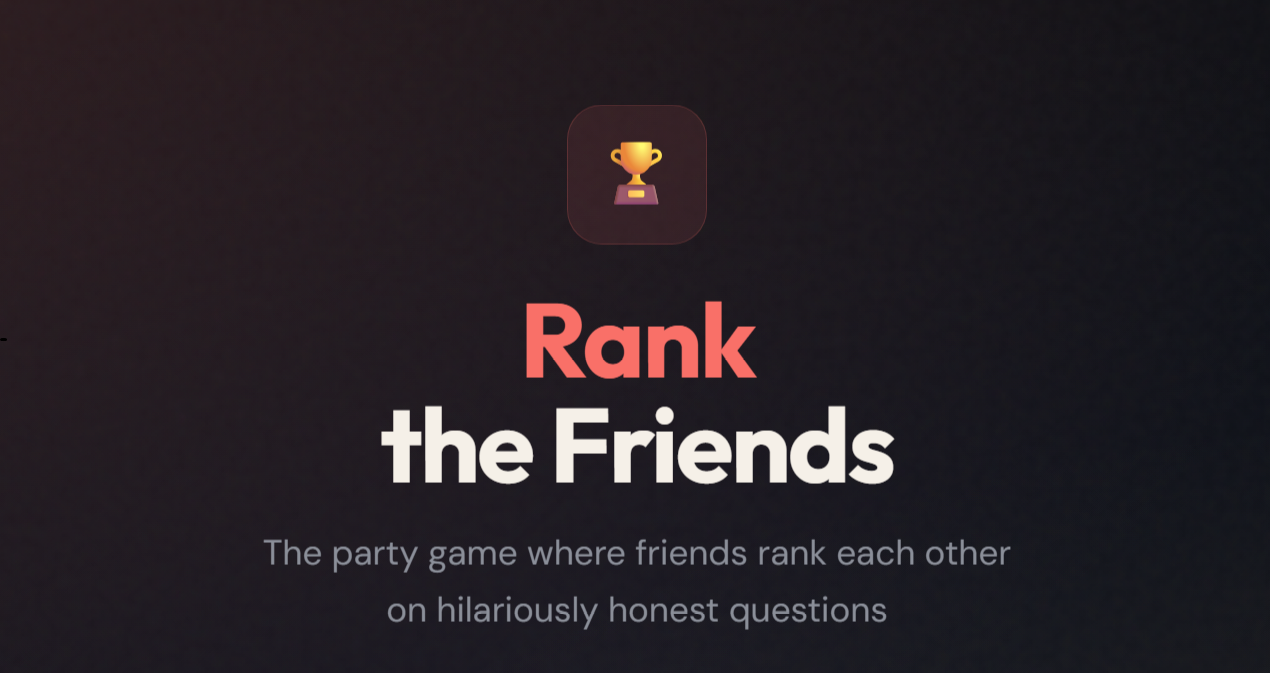 Rank the Friends